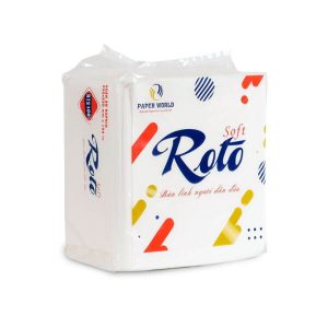 Khăn Giấy Napkin Roto Soft100 Cao Cấp 2 Lớp 100 Tờ 1 Gói
