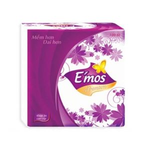 Khăn giấy vuông Emos 100 tờ