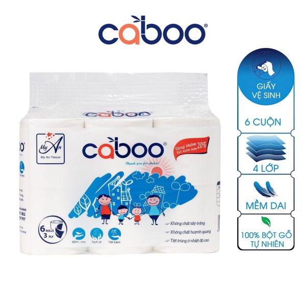 Giấy vệ sinh (túi 6 cuộn)