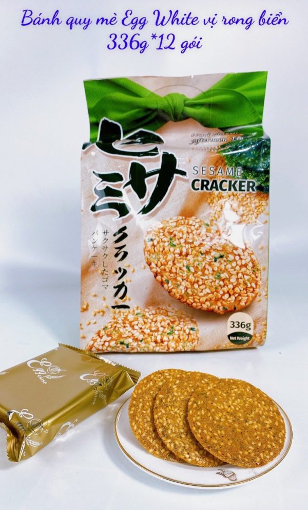 Bánh quy mè Egg-white Crispies vị hỗn hợp 336gr