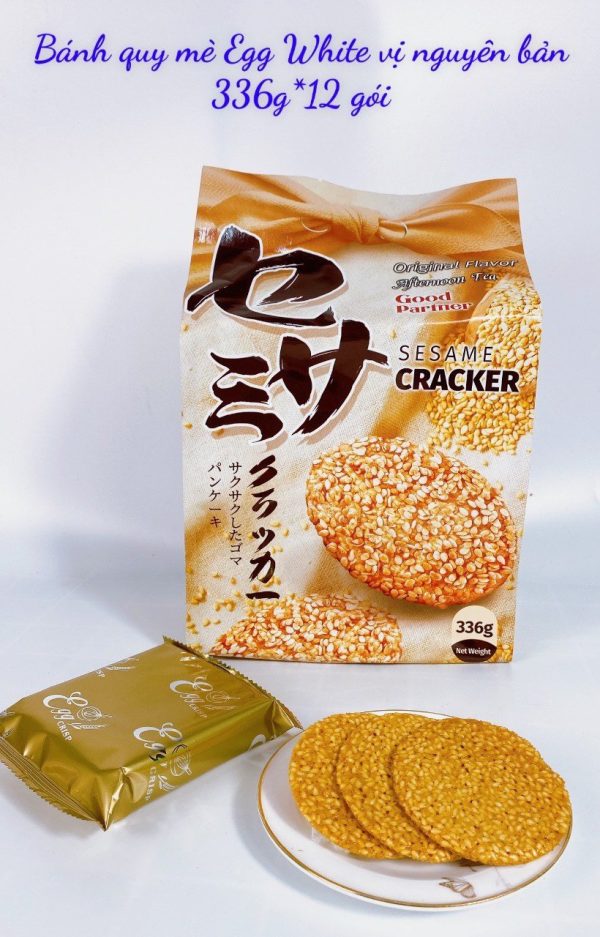 Bánh quy mè Egg-white Crispies vị nguyên bản 336gr