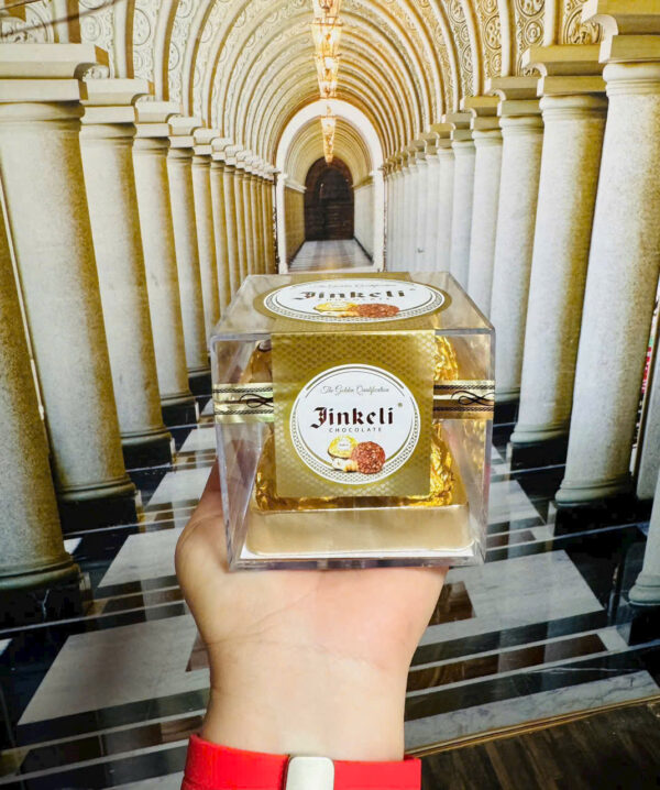 Socola Jinkeli hộp nhựa vuông (8 viên) - Hình ảnh 2