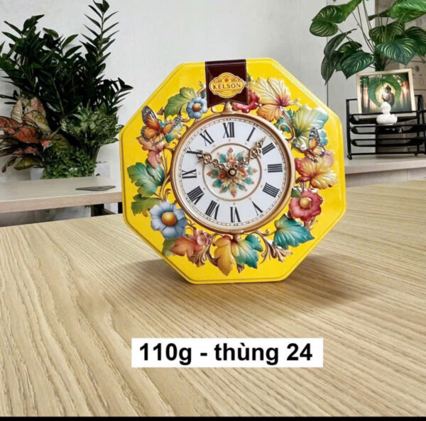 Socola bọc hạnh nhân Ý Kelson Tiramisu (Hộp thiếc hoa & đồng hồ 110gr) - Hình ảnh 6