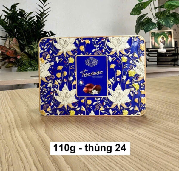 Socola bọc hạnh nhân Ý Kelson Tiramisu (Hộp thiếc 110gr) - Hình ảnh 2