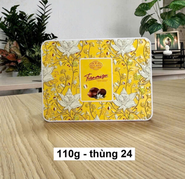 Socola bọc hạnh nhân Ý Kelson Tiramisu (Hộp thiếc 110gr) - Hình ảnh 3