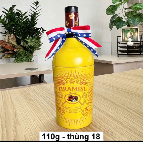 Socola bọc hạnh nhân Ý Kelson Tiramisu (Hộp chai rượu 110gr) - Hình ảnh 3