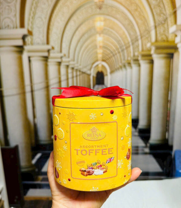 Kẹo bơ cứng hỗn hợp Reina Gold (Hộp thiếc đứng) - Hình ảnh 3