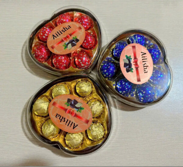 Socola Ailisha hộp nhựa trái tim (7 viên)