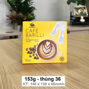 Cà phê Cappuccino Ý Barilli (9 gói)