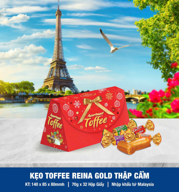 Kẹo bơ cứng hỗn hợp Reina Gold (Hộp thuyền giấy)