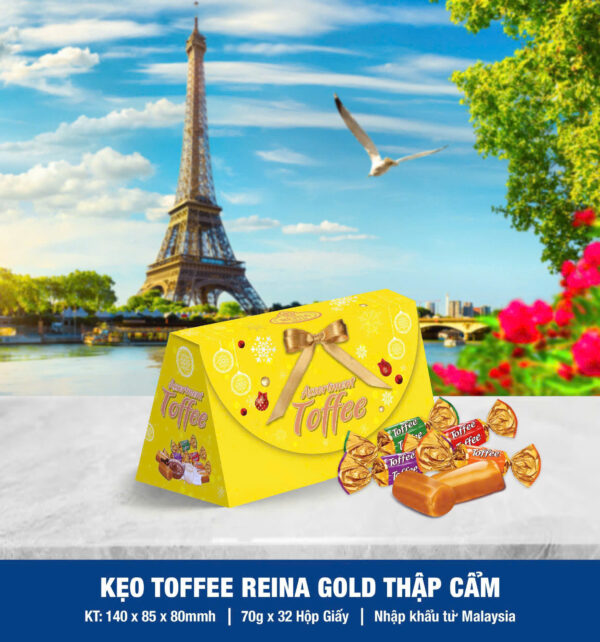 Kẹo bơ cứng hỗn hợp Reina Gold (Hộp thuyền giấy) - Hình ảnh 2