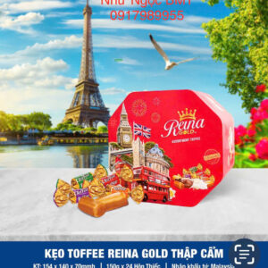 Kẹo bơ cứng hỗn hợp Reina Gold (Hộp thiếc London)