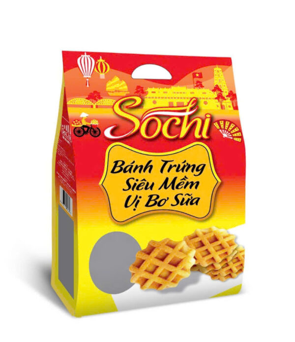 SOCHI BÁNH TRỨNG SIÊU MỀM  VỊ BƠ SỮA