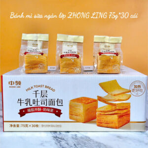 BÁNH MÌ SỮA NGÀN LHONG LINH 75g-30 gói