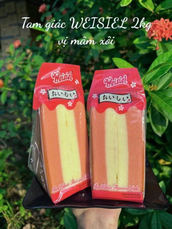 Thùng Bánh Tam Giác Nhân Kem Weisiel - 20 Cái Bánh [ NGÀY IN TRÊN BÁNH LÀ NGÀY SẢN XUẤT - HSD: 180 NGÀY ] Food Cake - Hình ảnh 6