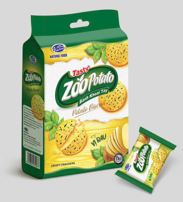 Bánh quy Cracker khoai tây giòn tươi Zoo Potato - Hộp 270g, gói 250g, nhiều vị - Hình ảnh 2