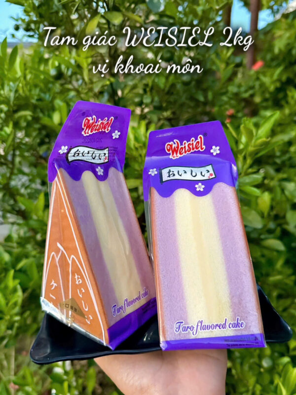 Thùng Bánh Tam Giác Nhân Kem Weisiel - 20 Cái Bánh [ NGÀY IN TRÊN BÁNH LÀ NGÀY SẢN XUẤT - HSD: 180 NGÀY ] Food Cake
